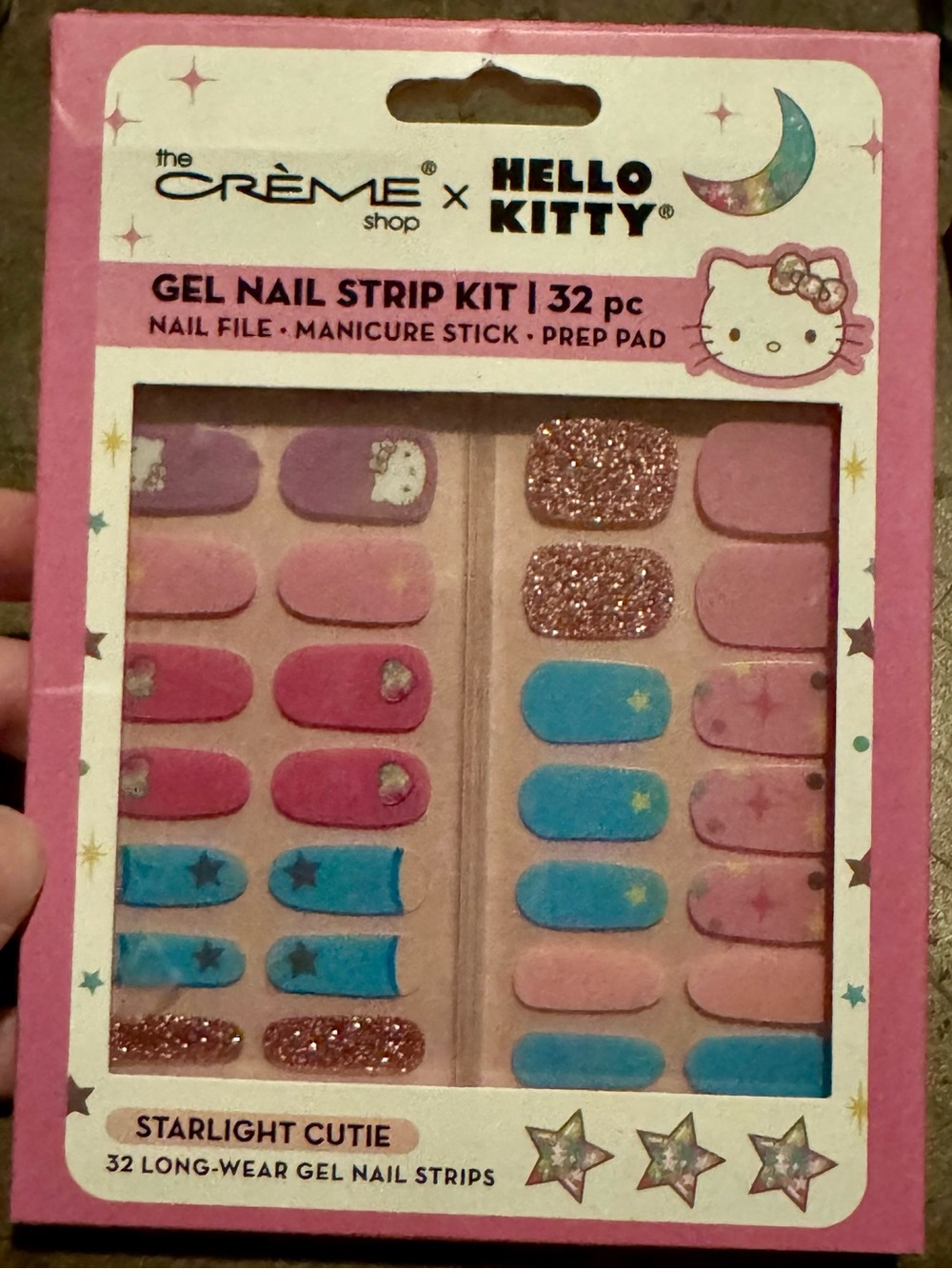 Starlight Cutie Gel Press-On Nails - Pink & Blue